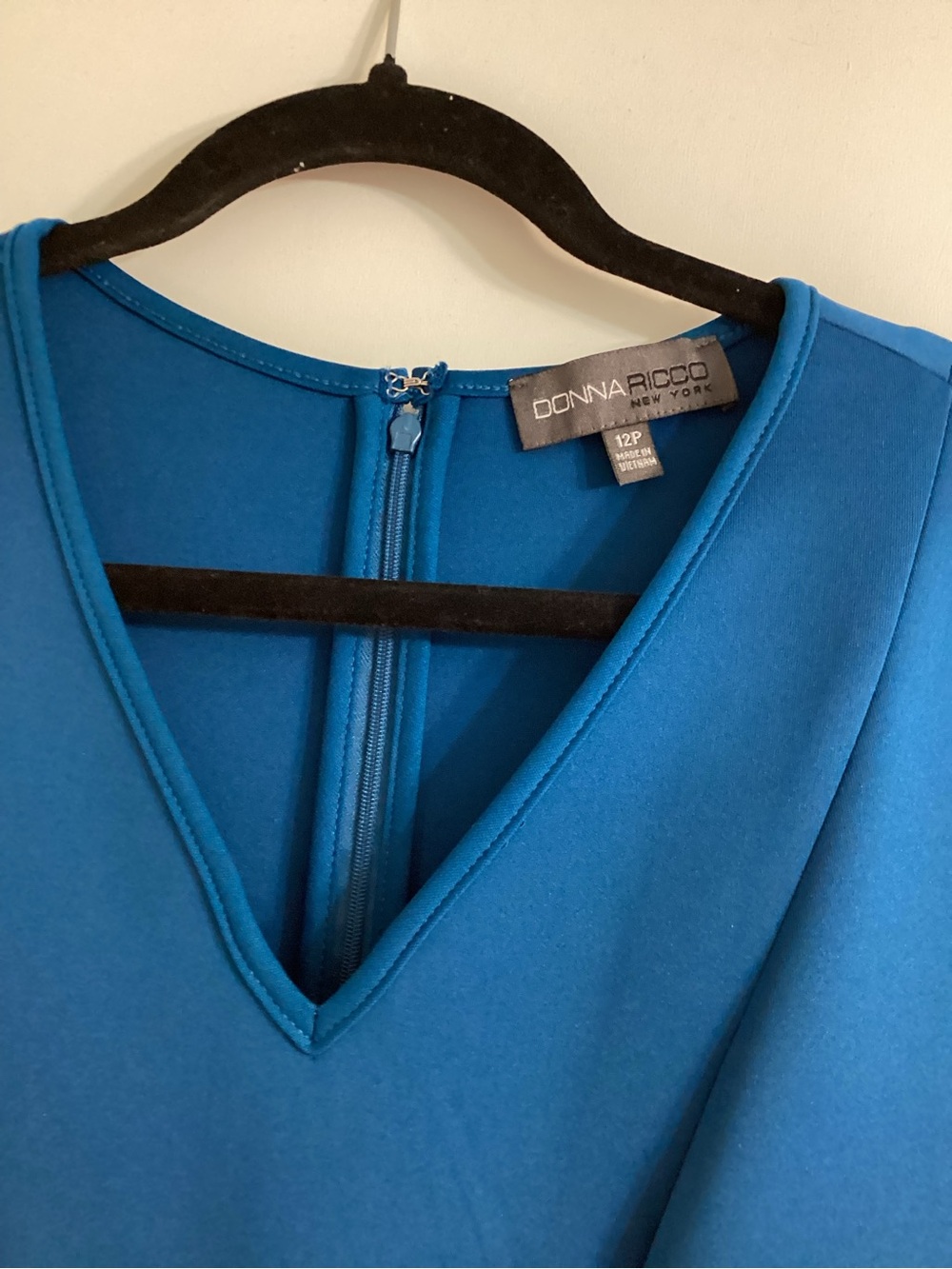 Donna Ricco Teal Sheath Dress